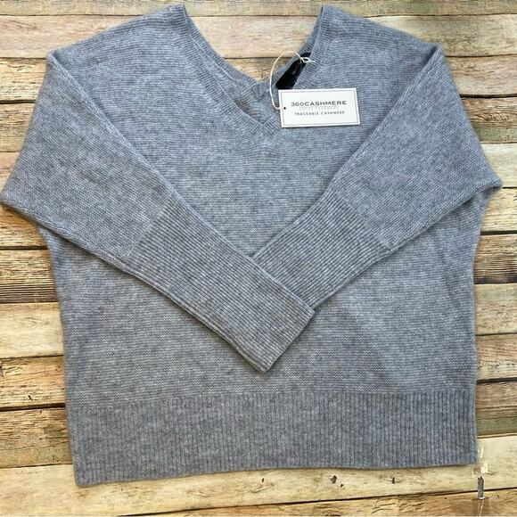 Women's 360 Cashmere Grey Sweater Size: XS - Picture 2 of 6